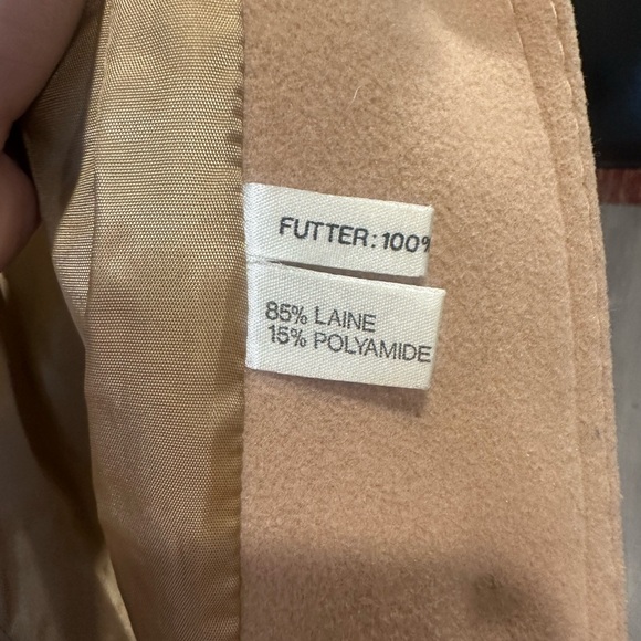 Camel Peacoat with Fur Collar - Picture 9 of 11